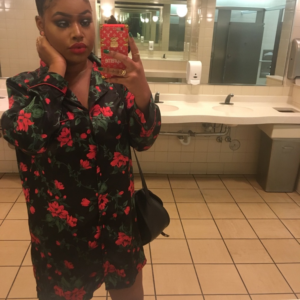 Pajama shirtdress